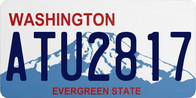 WA license plate ATU2817