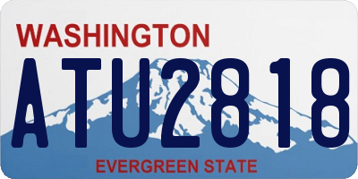 WA license plate ATU2818