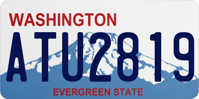 WA license plate ATU2819