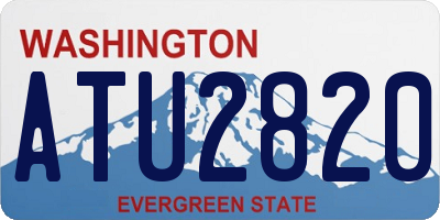 WA license plate ATU2820