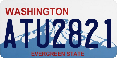 WA license plate ATU2821