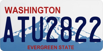 WA license plate ATU2822