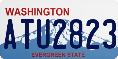 WA license plate ATU2823