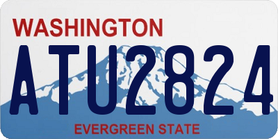 WA license plate ATU2824