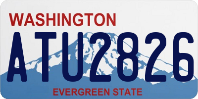 WA license plate ATU2826