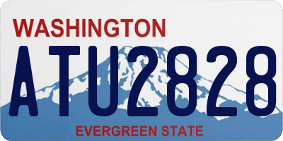 WA license plate ATU2828
