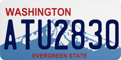 WA license plate ATU2830