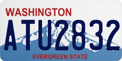 WA license plate ATU2832