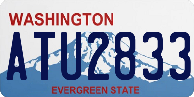 WA license plate ATU2833