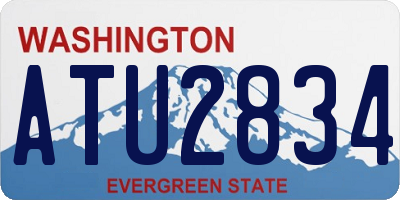 WA license plate ATU2834