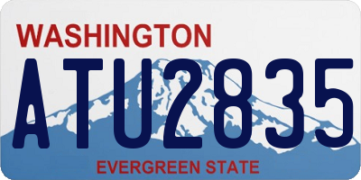 WA license plate ATU2835