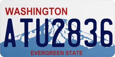 WA license plate ATU2836