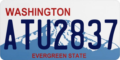 WA license plate ATU2837