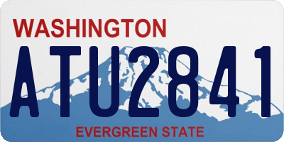 WA license plate ATU2841