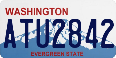 WA license plate ATU2842