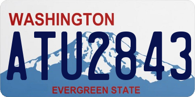 WA license plate ATU2843