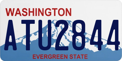 WA license plate ATU2844