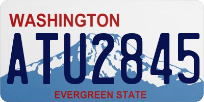 WA license plate ATU2845