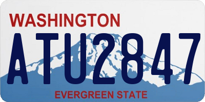 WA license plate ATU2847
