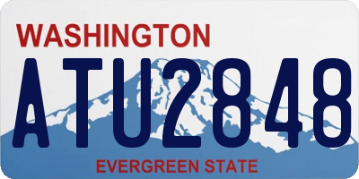 WA license plate ATU2848