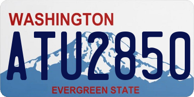 WA license plate ATU2850