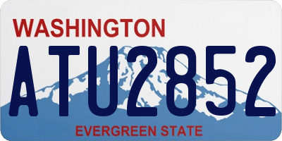 WA license plate ATU2852