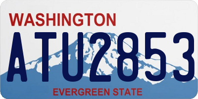 WA license plate ATU2853