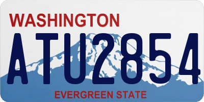 WA license plate ATU2854