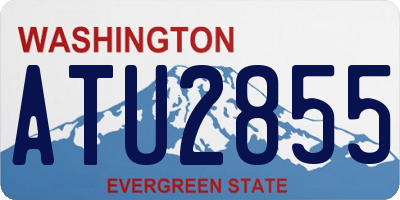 WA license plate ATU2855