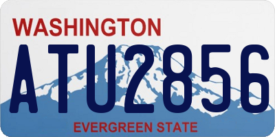 WA license plate ATU2856