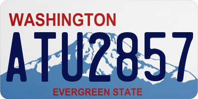 WA license plate ATU2857