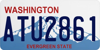 WA license plate ATU2861