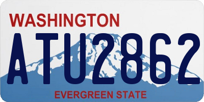 WA license plate ATU2862