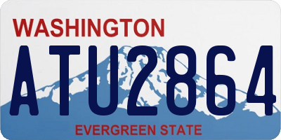 WA license plate ATU2864