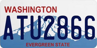 WA license plate ATU2866