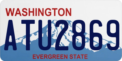 WA license plate ATU2869