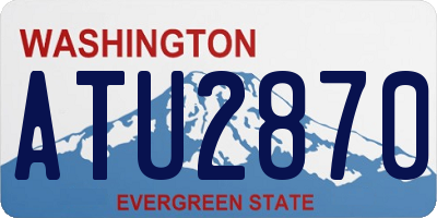 WA license plate ATU2870