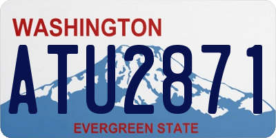 WA license plate ATU2871