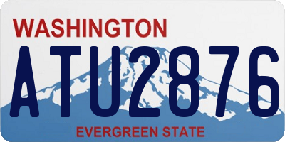 WA license plate ATU2876