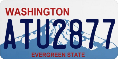WA license plate ATU2877