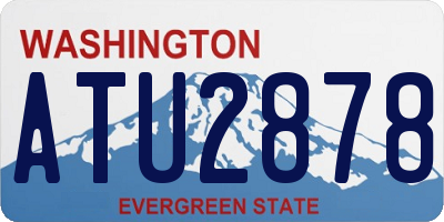 WA license plate ATU2878
