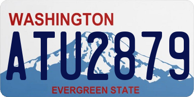 WA license plate ATU2879