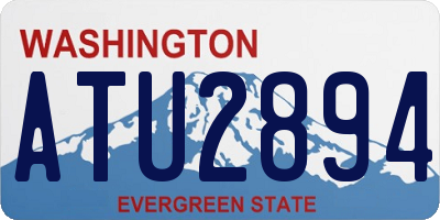 WA license plate ATU2894