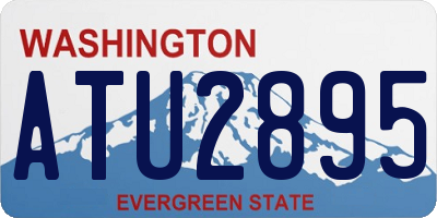 WA license plate ATU2895
