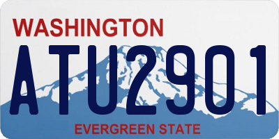 WA license plate ATU2901
