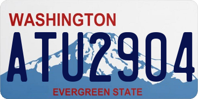 WA license plate ATU2904