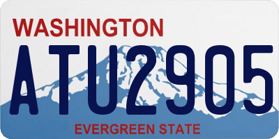 WA license plate ATU2905