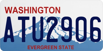 WA license plate ATU2906