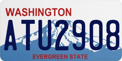 WA license plate ATU2908