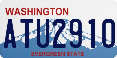 WA license plate ATU2910